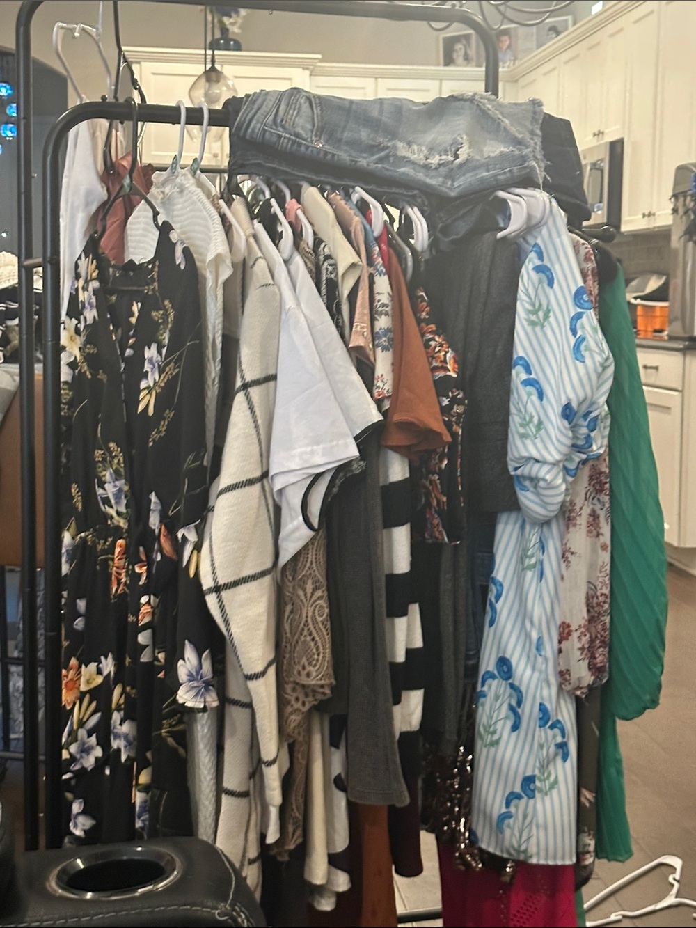 Med bundle of clothes